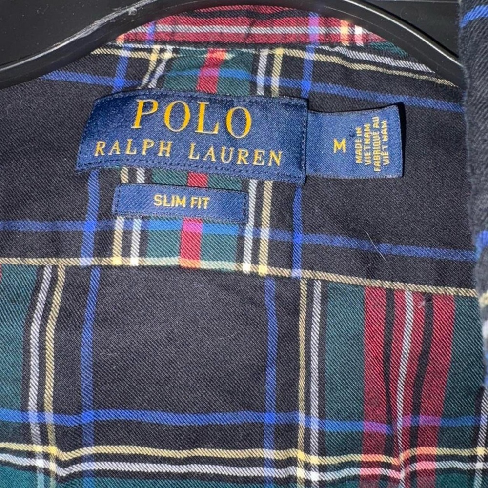 Women’s Sz M Polo by Ralph Lauren Multicolor Plaid Shirt - Picture 2 of 3